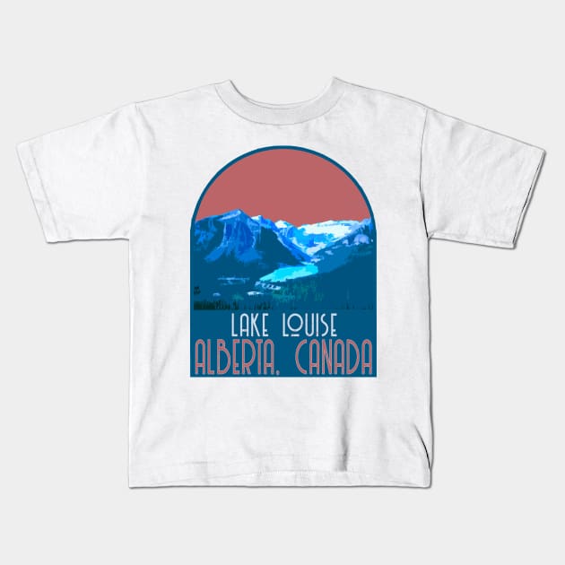 Lake Louise Decal Kids T-Shirt by zsonn